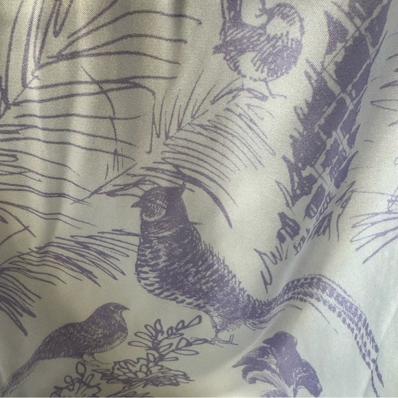 Lake Lady Reversable Midi Skirt Belted‎ Peacocks White and Purple Size XXL NWT - Picture 3 of 5